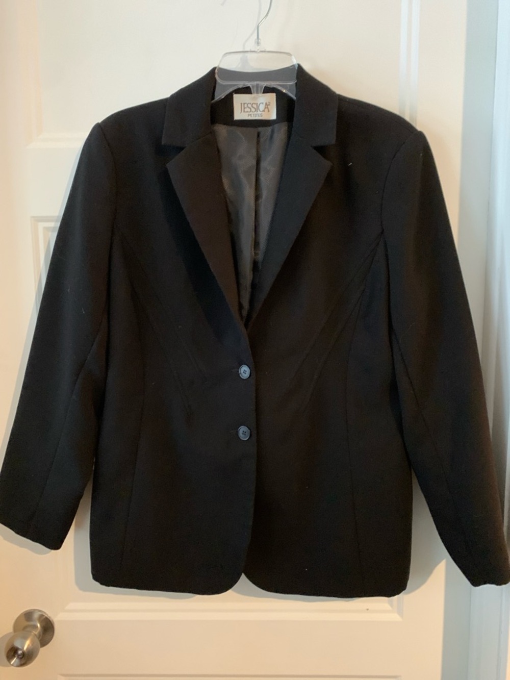 Jessica Petites Black Women's Blazer Jacket
